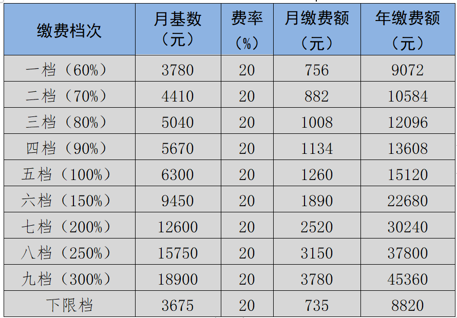 黄冈社保缴费最新标准2023（城镇职工+城乡居民+灵活就业）