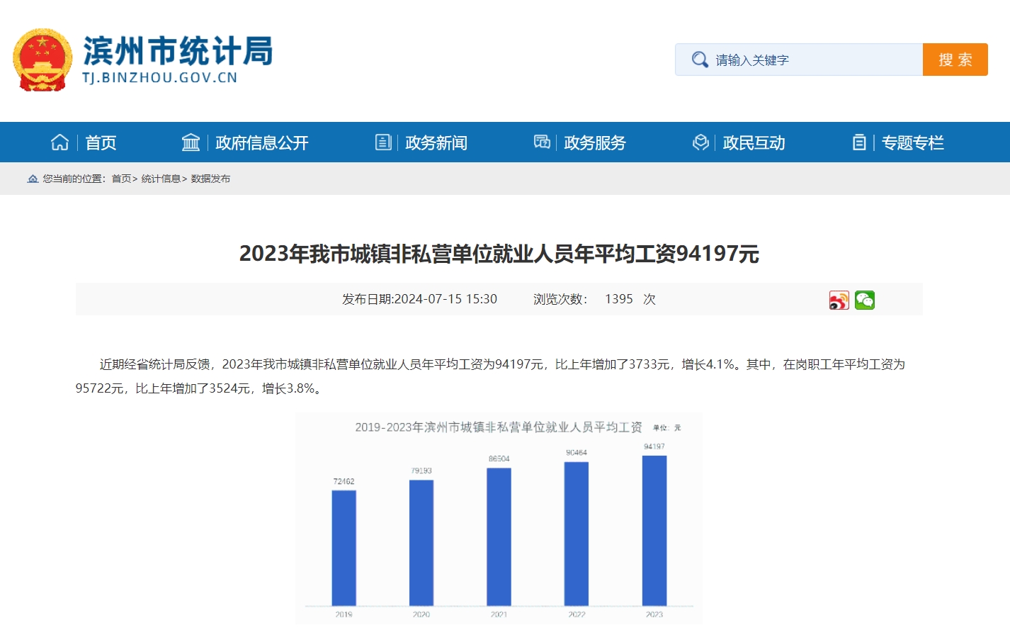 滨州社平工资2023最新公布，滨州社平工资2022最新公布公告